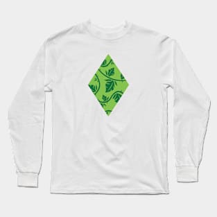 Leaf Diamond - Green Long Sleeve T-Shirt